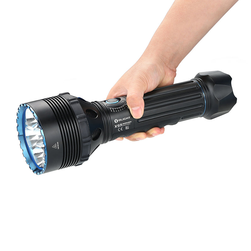 Olight X9R Marauder Brightest Flashlight-Black-Optics Force