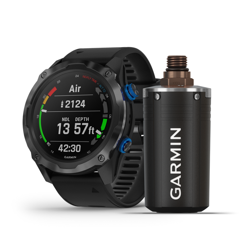 Garnim Descent™ Mk2i Bundle, Titanium Carbon Gray DLC with Black Band - Diving