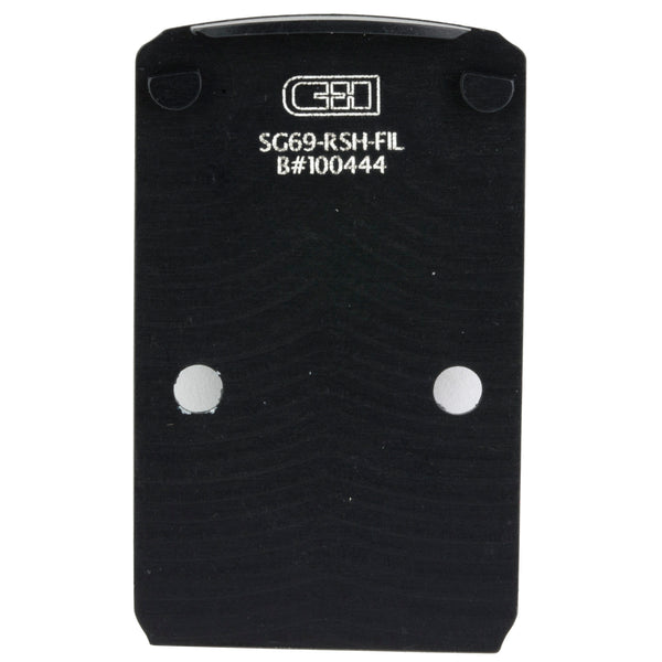 C&H Precision Adapter Plate For SIG P226/P229 RX Series / Pro Series / AXG Scorpion w/ R1P / DPP CUT w/ RMR / Holosun Holes – Filler Plate for Trijicon RMR / SRO / Holosun 407C / 507C / 508C / 508T