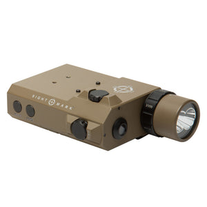 Sightmark LoPro Combo Flashlight (Visible and IR) and Green Laser - Dark Earth-Optics Force