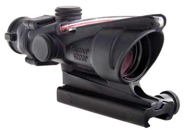 Trijicon ACOG 4x32 Illuminated Riflescope, Red Chevron BAC Reticle, Flattop TA51 Mount TA31F-Optics Force