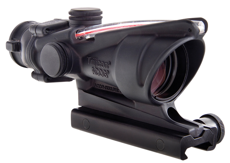Trijicon ACOG 4x32 Illuminated Riflescope, Red Chevron BAC Reticle, Flattop TA51 Mount TA31F