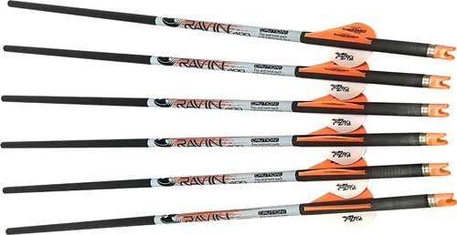 Ravin Xbow Arrow Premium - Carbon W-2" Vane .001" 6pk-Optics Force