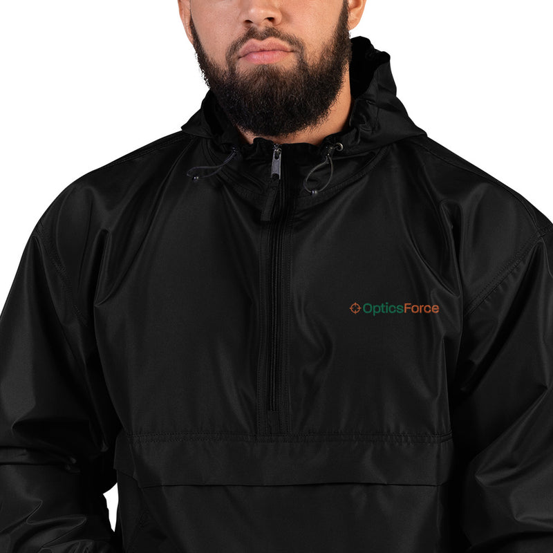 Optics Force Embroidered Packable Jacket by Champion-Black-S-Optics Force