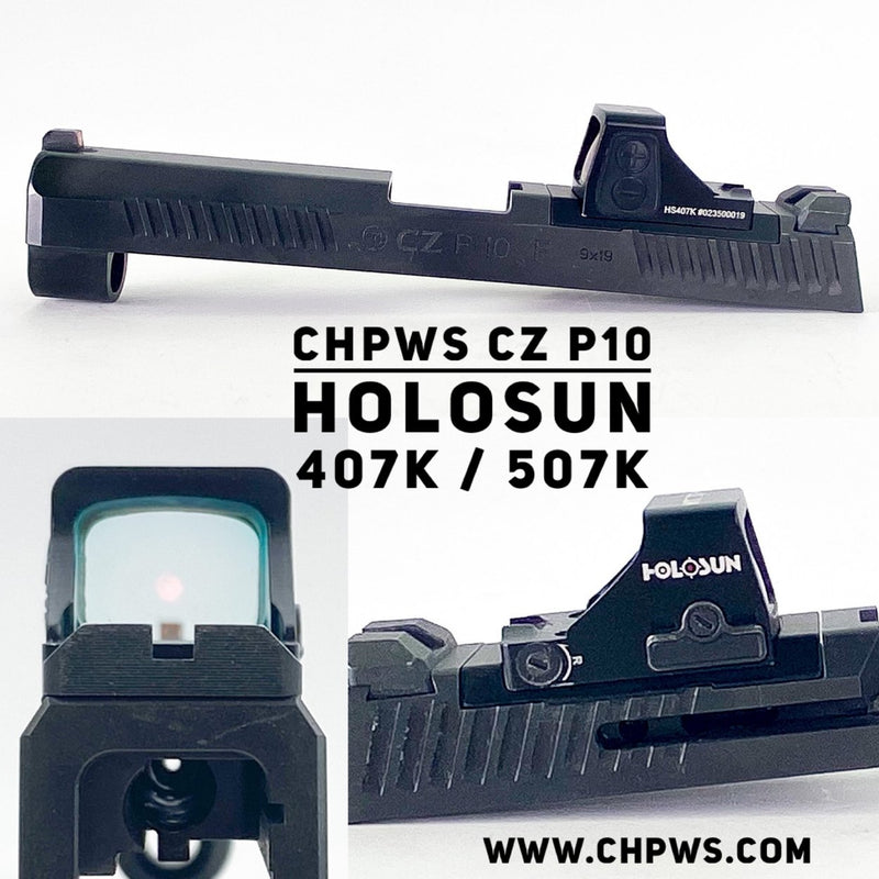 C&H Precision Plate For CZ P-10 to Fit Holosun 407k / 507k-Optics Force